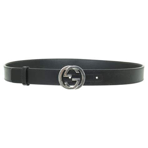 gucci riem dames zwart zilver|riemen van Gucci.